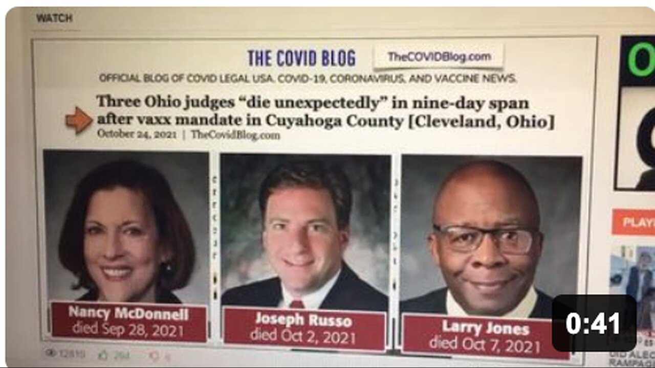 3 JUDGES SUDDENLY DEAD AFTER JAB MANDATE 😳