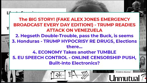 Liberty Conspiracy LIVE 12-1-25 Venezuela, Hegseth Tap, Economy BAD, REAL ID