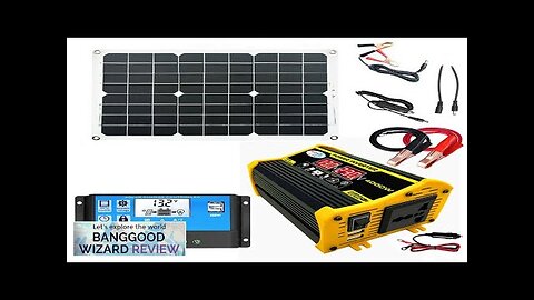 18W 12V Solar Panel Solar Power System Portable 4000W Power Inverter Review