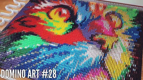 AMAZING RAINBOW CAT MADE FROM 7,000 DOMINOES | Domino Art #28
