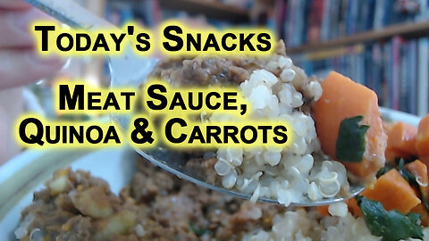 Today's Snacks: Meat Sauce with Quinoa and Carrots [ASMR Food Eating]