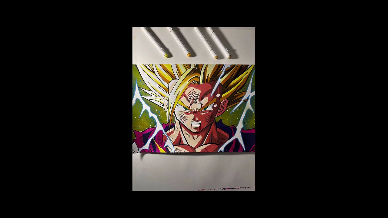 Drawing Realistic a Gohan SSJ 1