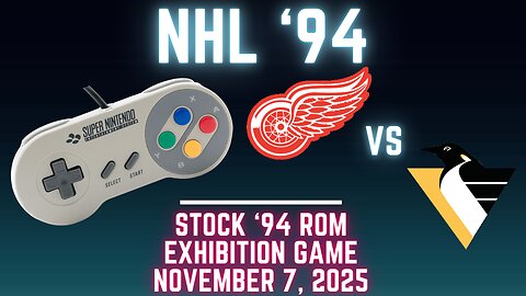 NHL '94: Red Wings (Len) at Penguins (Benwardo) {SNES} - Exhibition 186