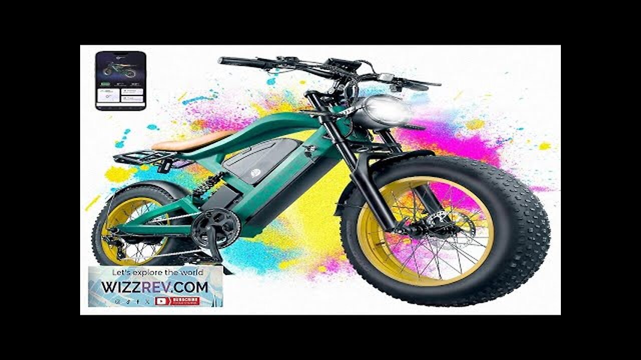 Electric Bike with 1200W Brushless Motor32 MPH20Ah Removable Battery30 Miles Range7 Review