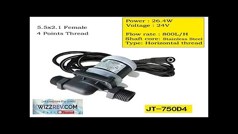 12V 24V DC Brushless Water Pump Silent 4-Point Threaded Port Floor Heating Review