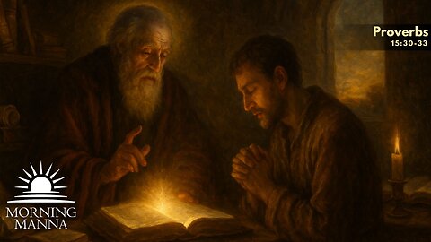 Morning Manna - Nov 3, 2025 - Proverbs 15:30-33 - The School of Wisdom: From Reproof to Repentance