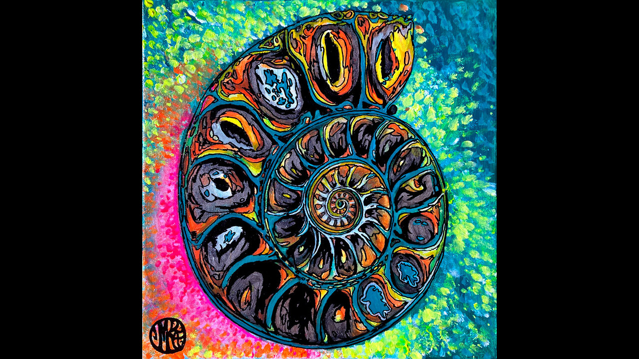 'Shell' Original Art Painting Timelapse 1-15-24