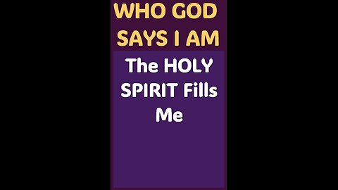 THE HOLY SPIRIT FILLS ME #wordofgod #Jesus #guide #God #power #HolySpirit #purpose #love #good #help