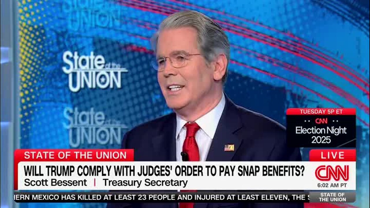 Scott Bessent Says There’s No Plan to Appeal the SNAP Benefits Ruling: ‘There‘s a Process That Has To Be Followed’