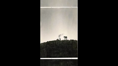 Native American Sending Smoke Signals 🔥📡 (Montana, 1909)