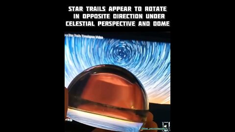 Star Trails Appear to Rotate in Opposite directions under the Dome due to Celestial Perspective