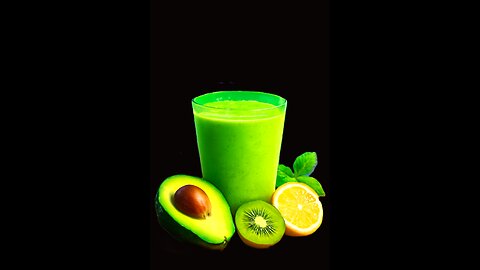 Energy & Health Boost with This Avocado, Kiwi, & Lemon Smoothie! 💚🍋 #healthtips #energyboost