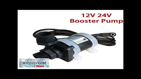 12V 24V DC Water Pump Brushless Silent 4 Point Threaded Type Solar Review