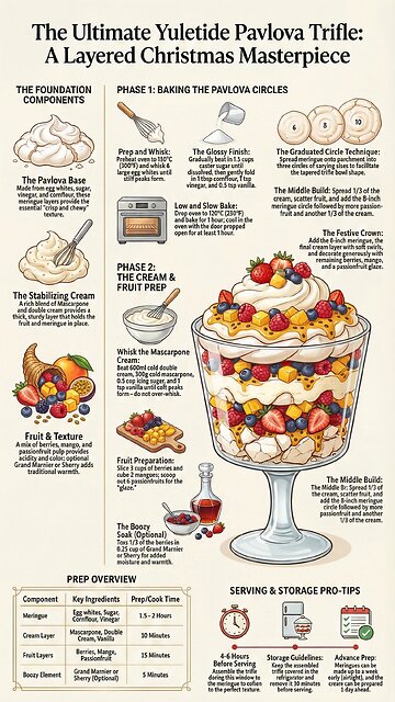 The Ultimate Yuletide Pavlova Trifle: a Layered Christmas Masterpiece #shorts