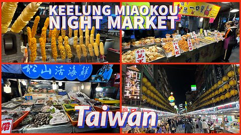 Keelung Miaokou Night Market 基隆廟口夜市 - Day Trip From Taipei - Taiwan 2024