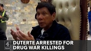 Rodrigo Duterte arrested for ‘crimes against humanity’ in war on drugs