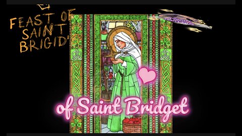 St. Brigid of Kildare patron St of Ireland who saw God in all creatures #stbrigidsday #saintbrigid