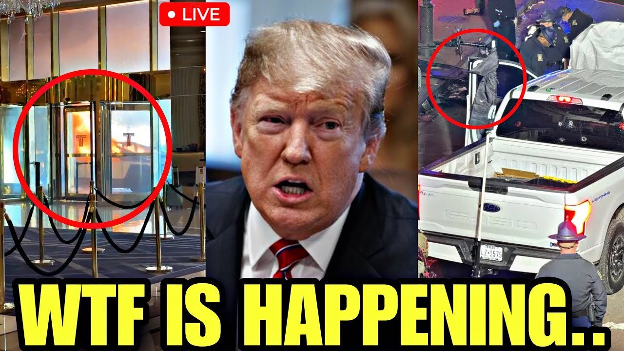 Breaking News: Tesla Truck Explodes At Trump Hotel - Shocking Update About Terrorist Attack.