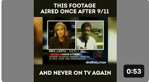 This footage aired once after 9/11 and never on TV again