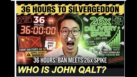 ASIAN GUY W/ IT BEGINS, SILVERGEDDON: China Export Ban Meets 26x Delivery Spike. WHO IS JOHN QALT?
