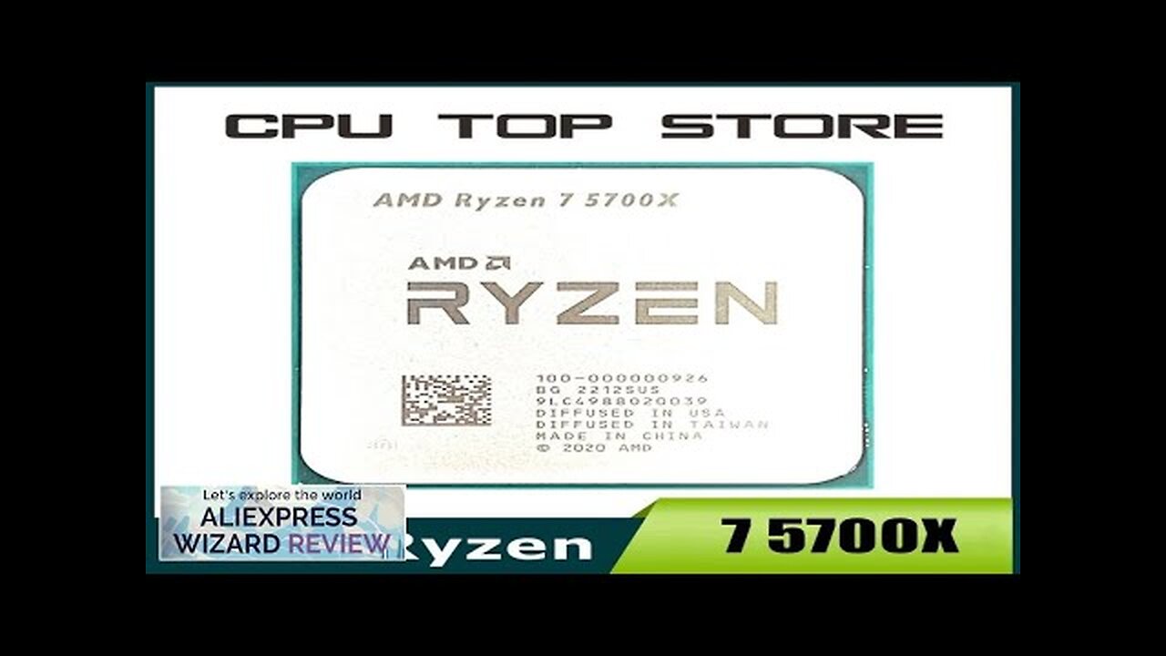 AMD Ryzen 7 5700X R7 5700X 3.4GHz 8-Core 16-Thread CPU Processor 7NM Review