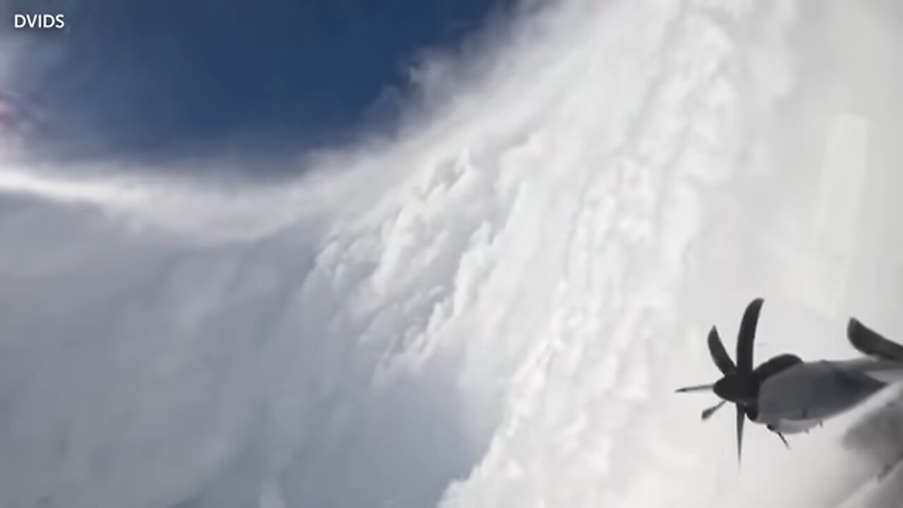 Storm hunters capture footage from inside the eye of Hurricane Melissa