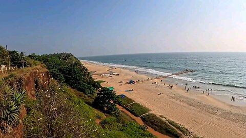 india, kerala,varkala one of the beautiful beach