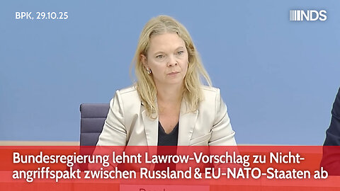 Bundesregierung lehnt Lawrow-Vorschlag zu Nichtangriffspakt zwischen Russland und EU-NATO-Staaten ab