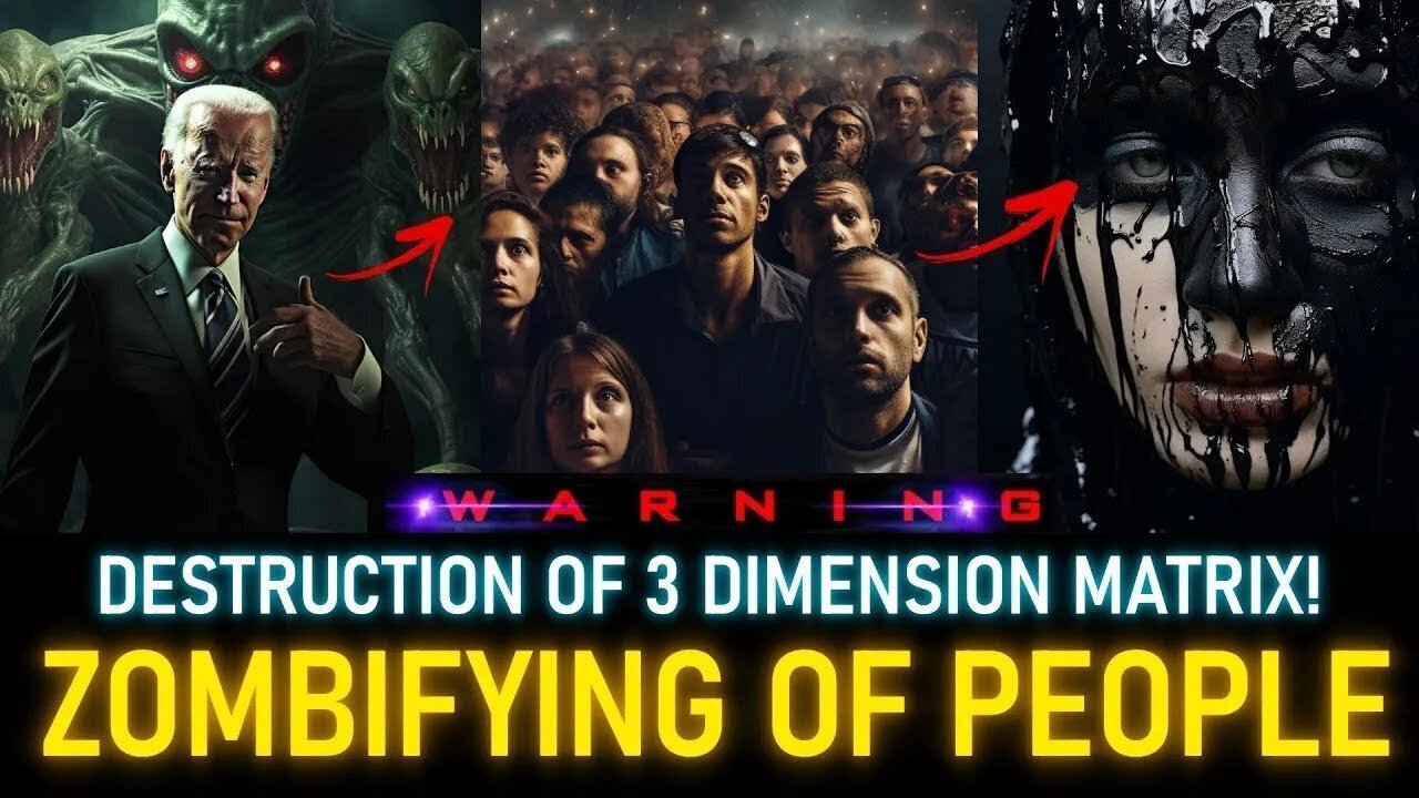 ZOMBIFYING OF PEOPLE. BREAK FREE OF THIRD DIMENSION MATRIX. 10