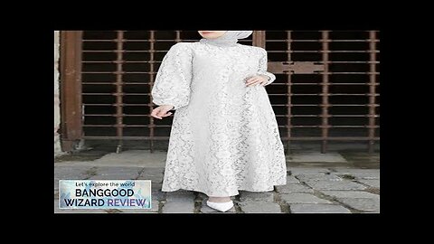 Women 100% Cotton Abaya Kaftan Lace Patchwork Casual Wedding Midi Dress Review