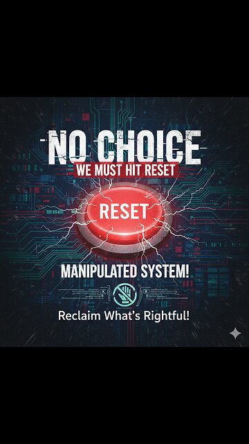 No Choice – We MUST Hit Reset on the Manipulated System!