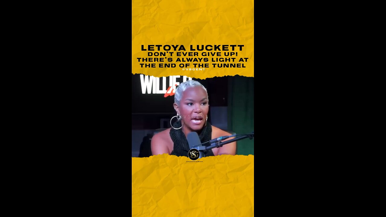 @letoyaluckett Don’t ever give up! There’s always light at the end of the tunnel