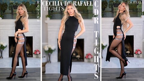 Should Double Slitted Dresses Be Paired With Tights? | CDR Eterno Tights Review & Try On