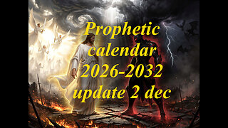 Prophetic calendar 2026-2032 - december 2sd update