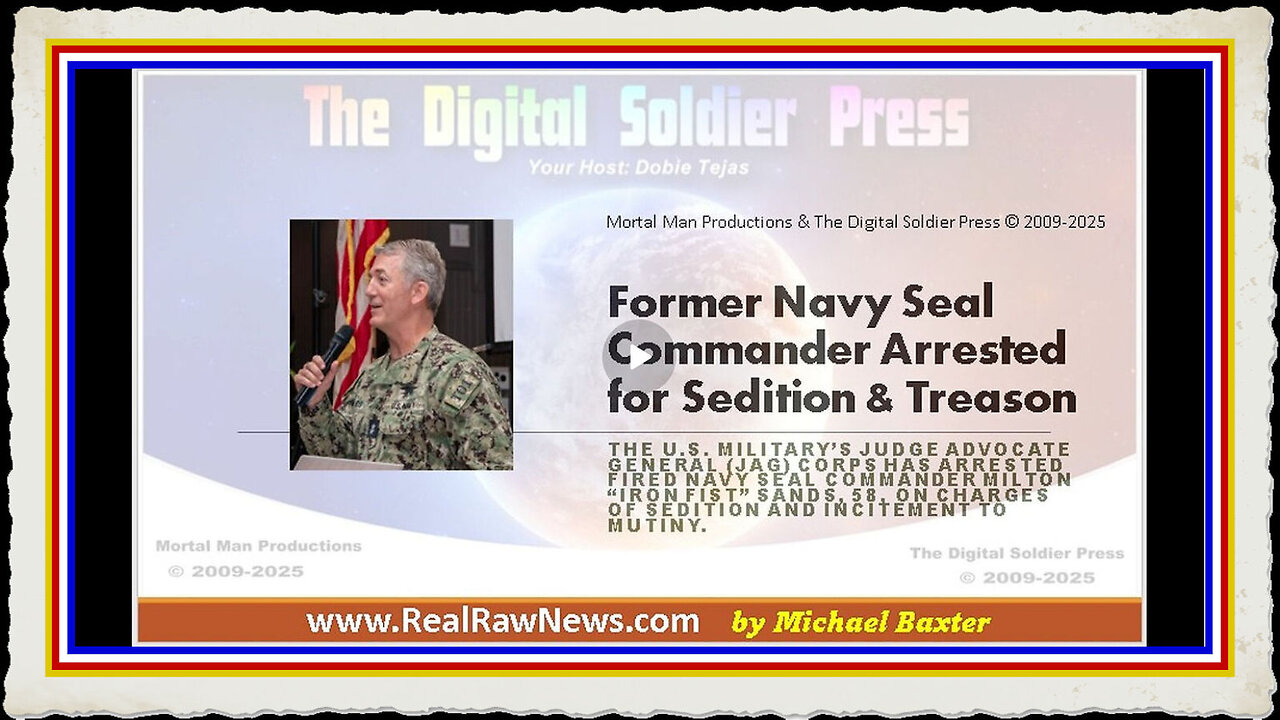 Former Navy Seal Commander Arrested for Sedition Treason