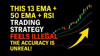 This 13 EMA + 50 EMA + RSI Trading Strategy Feels ILLEGAL — The Accuracy Is Unreal!