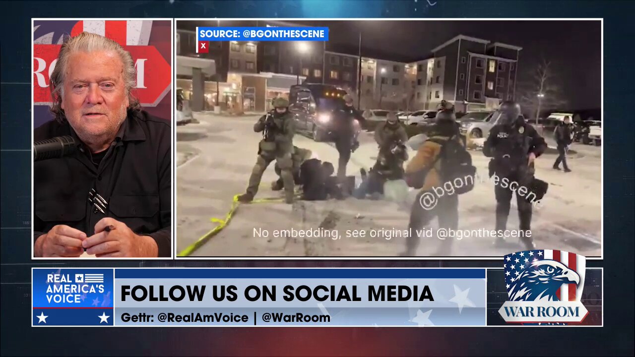 BANNON: The Minnesota Authorities ARE PART OF THE ENEMY. Frey Is An ENEMY And A CRIMINAL. Walz Is An ENEMY And A CRIMINAL. They Have To Be Confronted As Such, Or You're Going To LOSE YOUR COUNTRY!