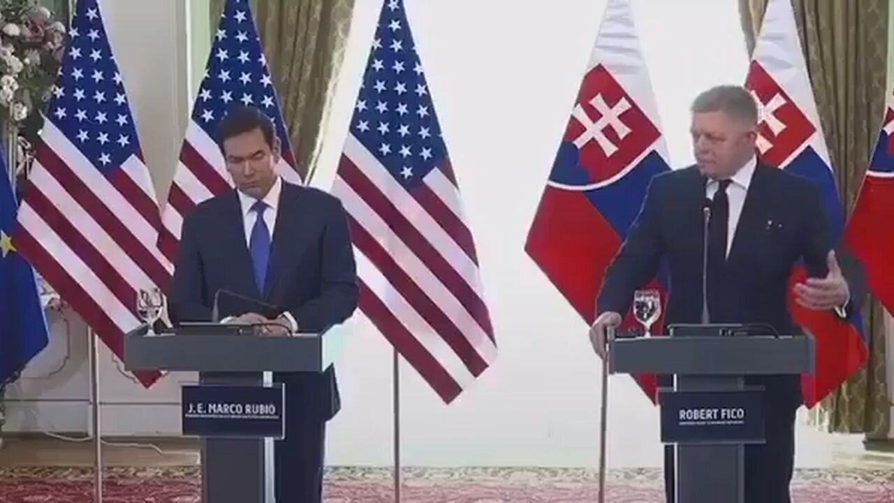 Robert Fico si stěžoval Marcu Rubiovi na ukrajinské vydírání Slovenska a Maďarska!