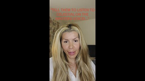 “TELL THEM TO LISTEN TO CELESTIAL ON THE MASTERS VOICE”