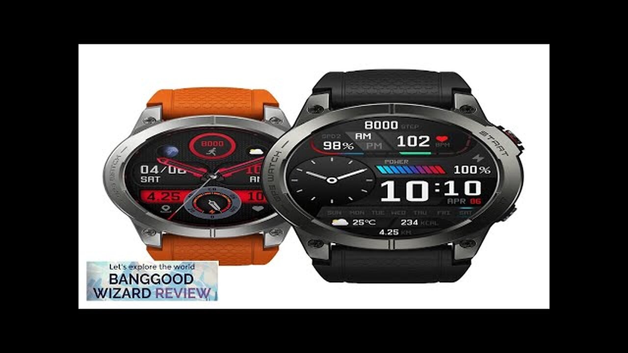 Flagship 2023 Zeblaze Stratos 3 Premium GPS Smart Watch 1.43 inch Ultra Review