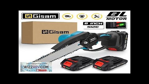 Gisam Brushless 8 Inch Electric Chain Saw Cordless Mini Handheld Pruning Saw Review