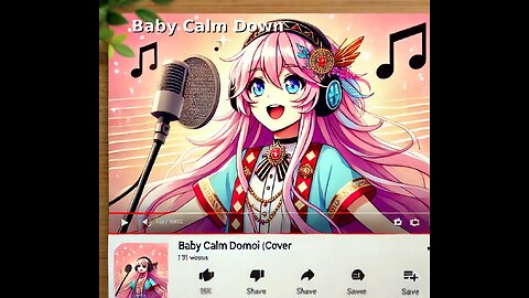 Baby Calm Down song covered by Saiba Momoi