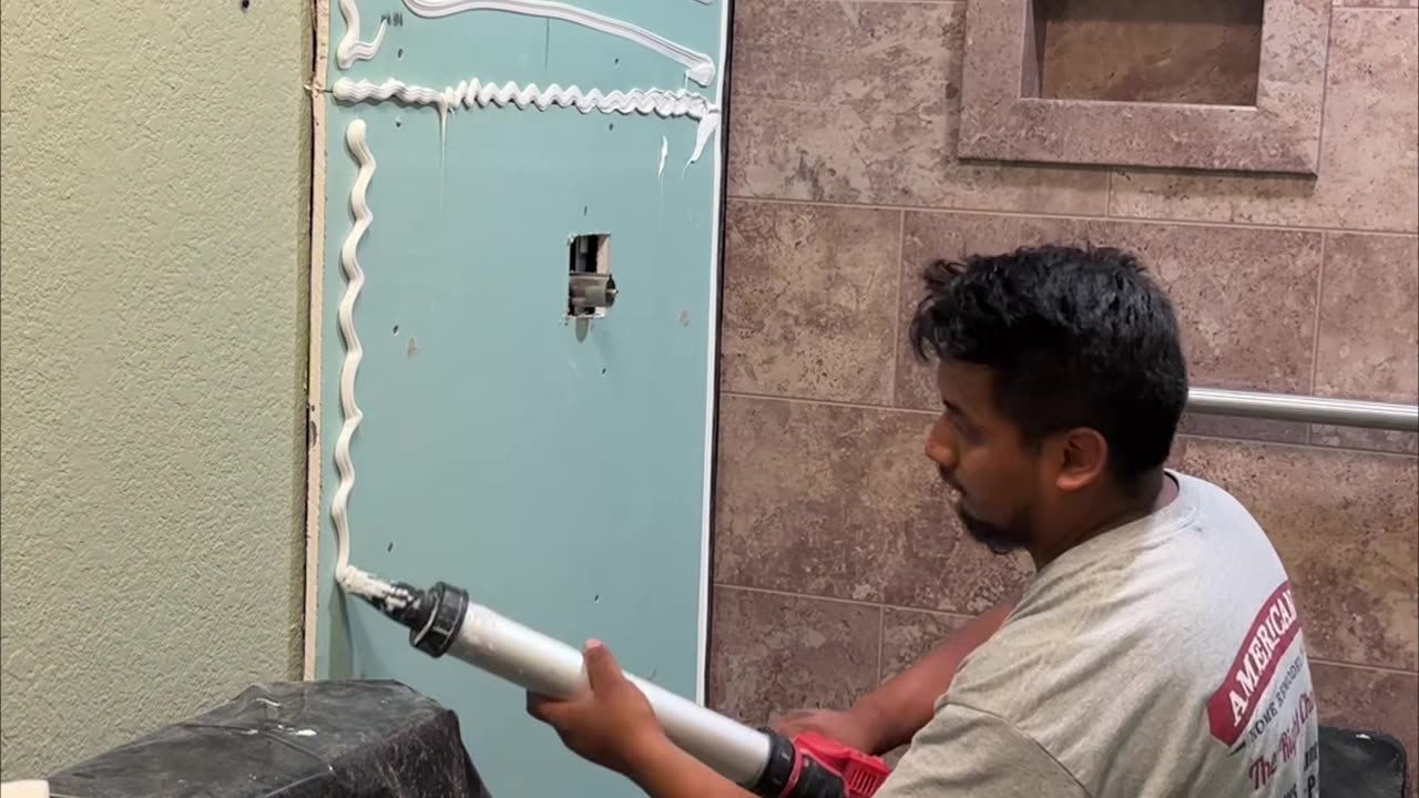 Composite Tile Panel Install for Affordable Bathroom Remodel