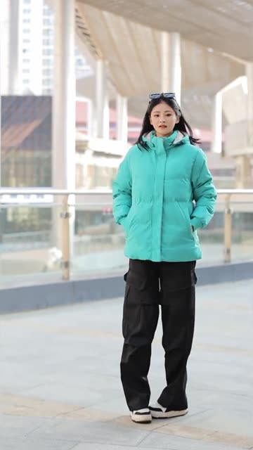 Women’s Autumn Winter Puffer Jacket – Warm Hooded Casual Outerwear