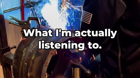 Don’t let the welding booth fool you…the playlist has feelings. 😂💐
