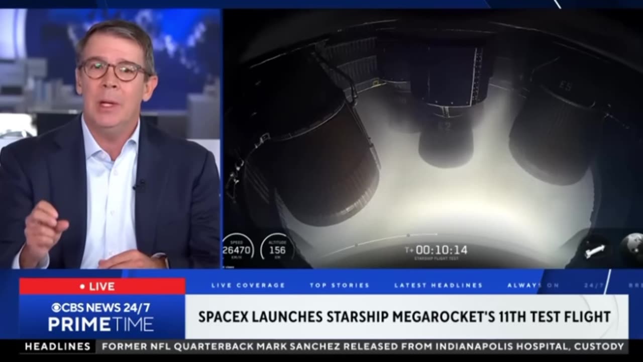 SpaceX launches Starship mega rocket's 11th test flight
