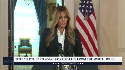 Announcement by First Lady Melania Trump
