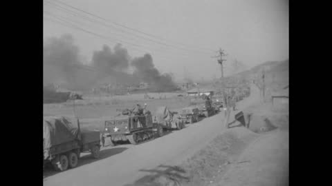 Turkish Troops In Korea (Original Black & White Film)