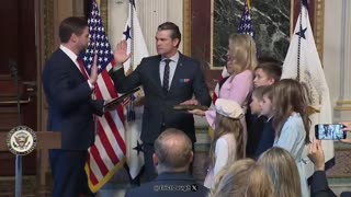 Vice President JD Vance Swears in Pete Hegseth as US Secretary of Defense 1/25/25