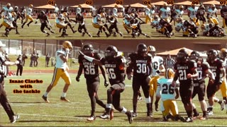 Prototype 293: Buffalo State's Isaac Clarke with the tackle vs Brockport